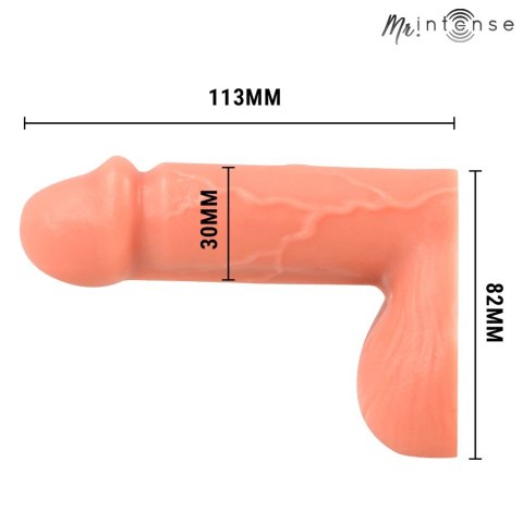 MR INTENSE Floppy Packer S - anatomiczny model silikonowy, beżowy MR. INTENSE