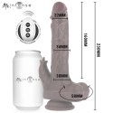 MR INTENSE Morgan - model dynamiczny z pilotem, silikonowy 23 cm, czarny MR. INTENSE