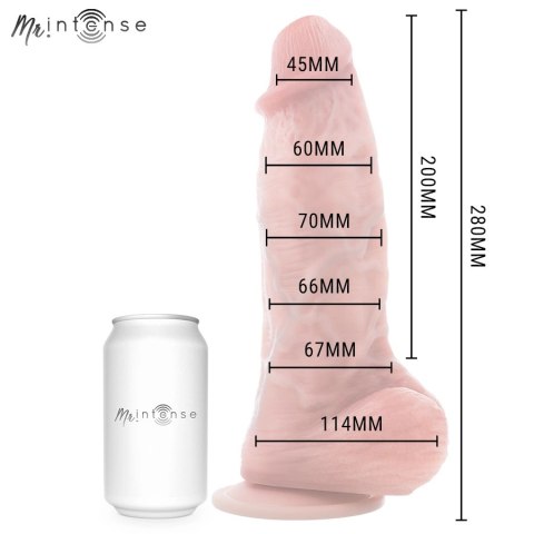 MR INTENSE Spencer ExtraBig silikonowy model anatomiczny 28 cm, przyssawka MR. INTENSE