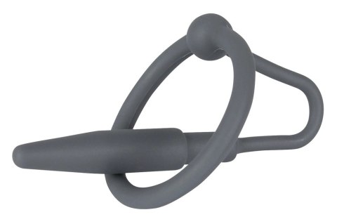 Mystim Dilator 2w1 Pierścień z Rozszerzaczem Silikonowy Czarny 6,2cm Penisplug