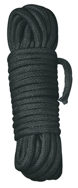 Shibari Bondage rope 7 m czarny - wytrzymała lina bawełniana pleciona Shibari Bondage