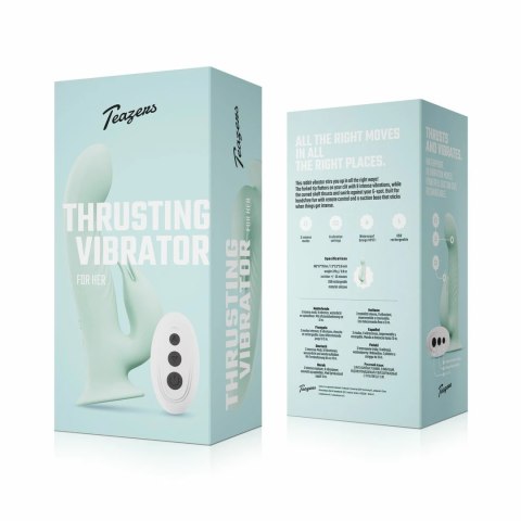 Teazers Rabbit Rotating System - Wibrator z Pilotem i Przyssawką, Fioletowy Teazers