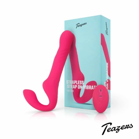 Teazers Strapless Wibrujący System Intymny Rożowy z Pilotem Teazers