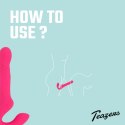 Teazers Strapless Wibrujący System Intymny Rożowy z Pilotem Teazers