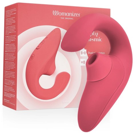 Womanizer Blend Rabbit Vibrant Rose - Wibrator z technologią powietrzną, IPX7 WOMANIZER