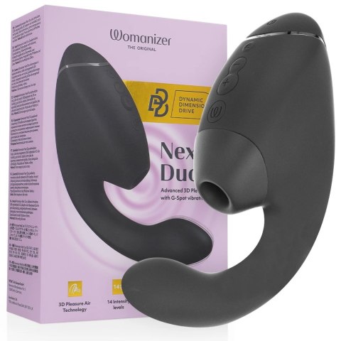 Womanizer Duo Next Czarny - Innowacyjny System Podwojnej Stymulacji WOMANIZER