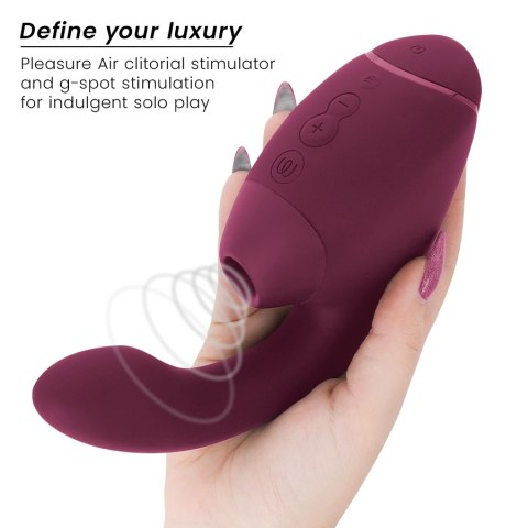 Womanizer Duo Next Intymna Maszyna 3D Air, podwojna, ciemnorożowa WOMANIZER