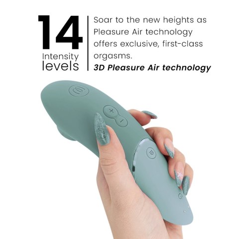 Womanizer Next Sage - Intymny stymulator powietrzny 3D, 14 poziomow, IPX7 WOMANIZER