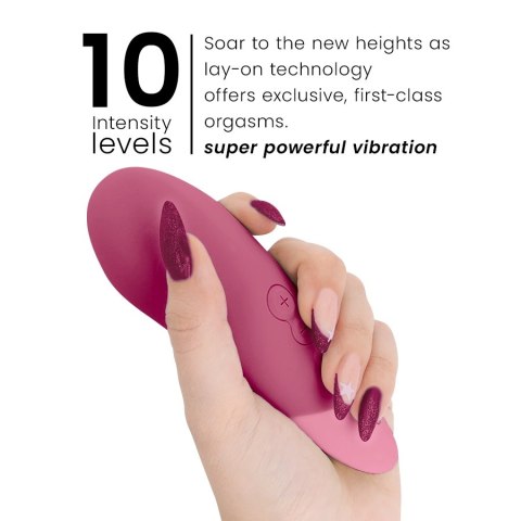 Womanizer Vibe Lay-On UltraWave Dusky Pink - cichy model wodoodporny WOMANIZER