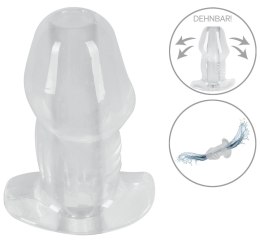 ANOS Tunnel Plug Transparent - anatomiczny korek z otworem 10,2 cm ANOS