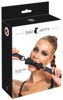 Bad Kitty Gag Dog Bone silikonowy knebel kostka regulowany czarny Bad Kitty