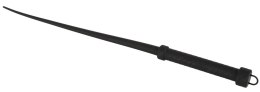 Bad Kitty Whip Silicone - czarny bat silikonowy 60 cm, ergonomiczny uchwyt Bad Kitty