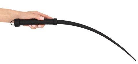 Bad Kitty Whip Silicone - czarny bat silikonowy 60 cm, ergonomiczny uchwyt Bad Kitty