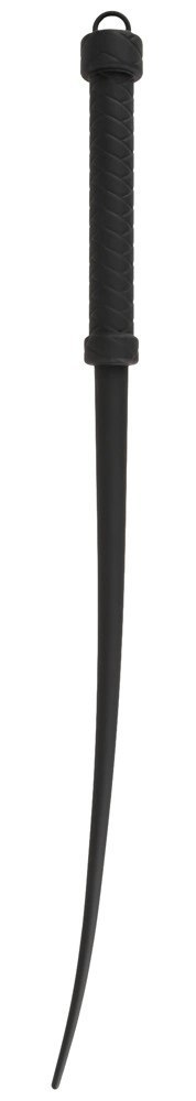 Bad Kitty Whip Silicone - czarny bat silikonowy 60 cm, ergonomiczny uchwyt Bad Kitty