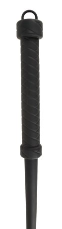 Bad Kitty Whip Silicone - czarny bat silikonowy 60 cm, ergonomiczny uchwyt Bad Kitty