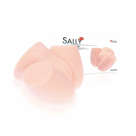 Baile Sally - anatomiczna maszyna intymna, model leżący, naturalny odcień Kokos