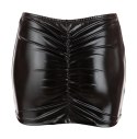 Cottelli Collection Mini Skirt czarna XL z falbaną wetlook Cottelli