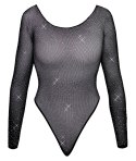 Cottelli Fantasy Body Glitter S-L czarny siateczkowy z kryształkami Fantasy by Cottelli