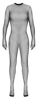 Cottelli Fantasy Catsuit S-L czarny z siateczki, z rękawiczkami Fantasy by Cottelli