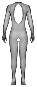 Cottelli Fantasy Catsuit S-L czarny z siateczki, z rękawiczkami Fantasy by Cottelli
