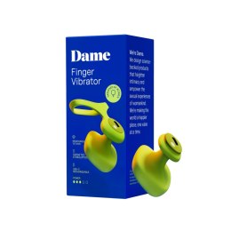 Dame Fin 2.0 - Wibrujący model na palec, ładowanie USB, wodoodporny Dame