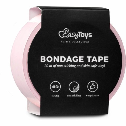 Easytoys Fetish Collection Taśma do Tworzenia Wiązań 20m Rożowa Easytoys