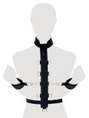 Fetish Fantasy Series Uprząż regulowana z mankietami czarna uniwersalna Fetish Fantasy