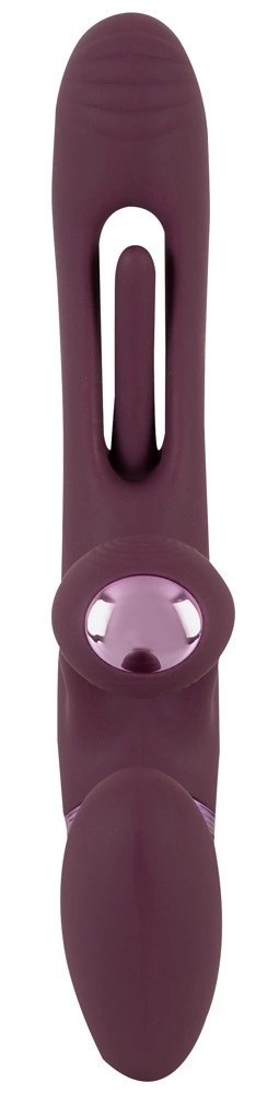 Javida Strapless Strap-On Flic podwojny wibrator z pilotem, silikon JAVIDA
