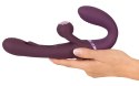 Javida Strapless Strap-On Flic podwojny wibrator z pilotem, silikon JAVIDA