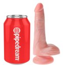 King Cock Model 6" Przyssawka Jasny Kolor Skory 15 cm PVC King Cock
