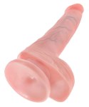 King Cock Model 6" Przyssawka Jasny Kolor Skory 15 cm PVC King Cock