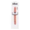 King Cock Slim Double 12" Flesh - podwojny model intymny realistyczny King Cock