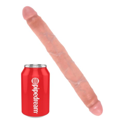 King Cock Slim Double 12" Flesh - podwojny model intymny realistyczny King Cock