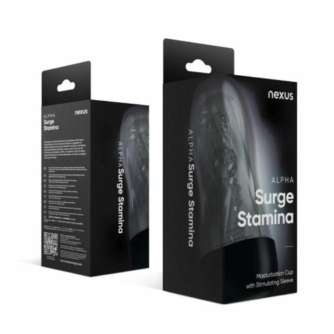 Nexus Alpha Surge Stamina Sleeve Transparent - Wkład do urządzenia intymnego Nexus