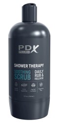 PDX Plus Shower Soothing Scrub - Dyskretna maszyna intymna, butelka szamponu, 20,7 cm PDX