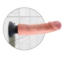Pipedream King Cock 23 cm Jasny - Wibrator elastyczny z przyssawką King Cock