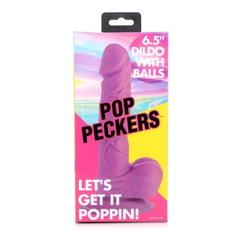 XR Brands POP Model z Przyssawką 16,5 cm - Jasny Kolor Makowy XR Brands