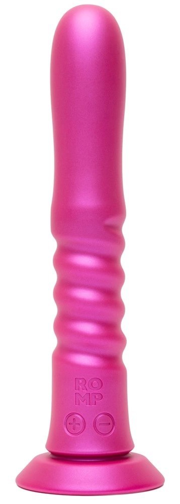 ROMP Jiggle - Wibrujący model z funkcją ruchu, silikonowy, fioletowy ROMP