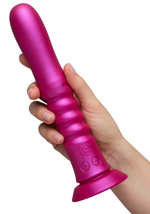 ROMP Jiggle - Wibrujący model z funkcją ruchu, silikonowy, fioletowy ROMP