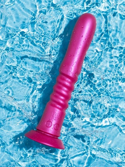 ROMP Jiggle - Wibrujący model z funkcją ruchu, silikonowy, fioletowy ROMP