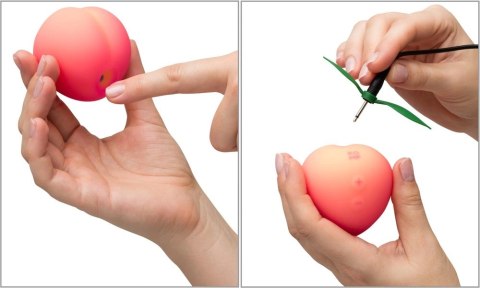 ROMP Pink Peach - kompaktowy stymulator z technologią powietrzną, rożowy ROMP
