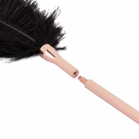 Rosy Gold Feather Tickler & Whip 2w1 - Roża Złota, elegancki design Rosy Gold