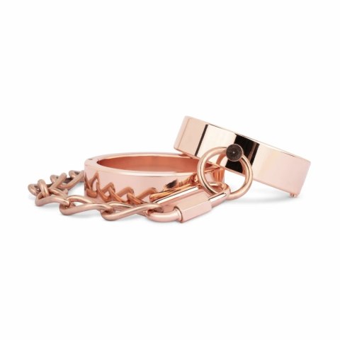 Rosy Gold Kajdanki Metalowe Rosegold z Systemem Bezpieczeństwa Rosy Gold