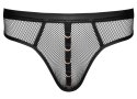Svenjoyment Thong Net XL - siateczkowy model z ozdobnymi pierścieniami Svenjoyment