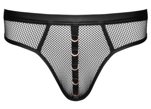 Svenjoyment Thong Net XL - siateczkowy model z ozdobnymi pierścieniami Svenjoyment