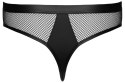 Svenjoyment Thong Net XL - siateczkowy model z ozdobnymi pierścieniami Svenjoyment