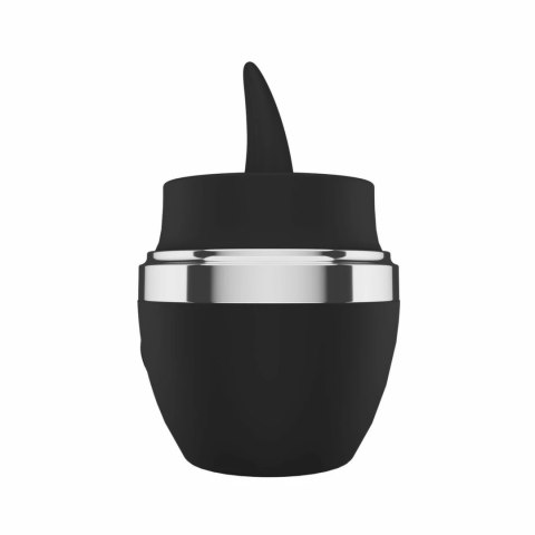 Teazers Mini Tongue Vibrator Black - kompaktowy masażer silikonowy USB Teazers