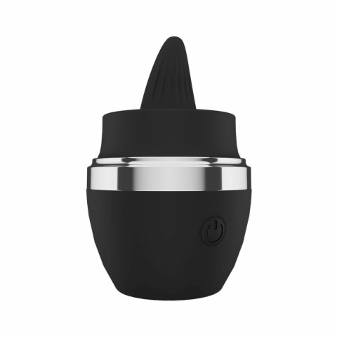 Teazers Mini Tongue Vibrator Black - kompaktowy masażer silikonowy USB Teazers