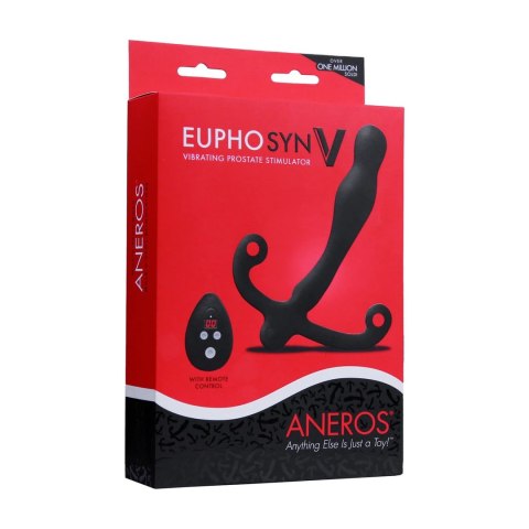 Aneros Eupho Syn V Czarny - Model wibrujący z pilotem, silikon Aneros