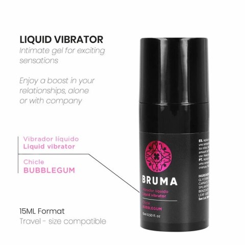 BRUMA Bubblegum Ultra-Ślizgający Żel Intymny 15 ml, dozownik BRUMA
